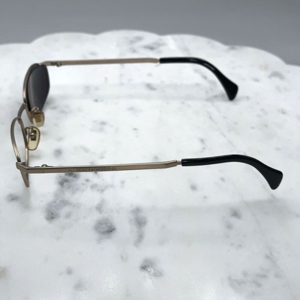 Dolce & Gabbana DG336 058 Matte Champagne Gold Eyeglasses Frames Only 50-19-140 - Picture 3 of 10
